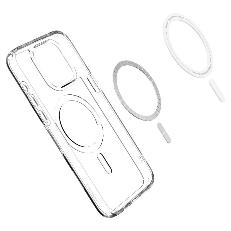 Husa iPhone 15 Pro Max Spigen Ultra Hybrid MagSafe, alb