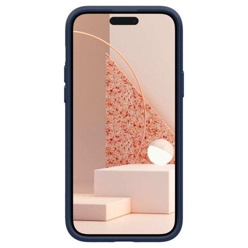 Husa iPhone 15 Spigen Caseology Parallax MagSafe, bleumarin