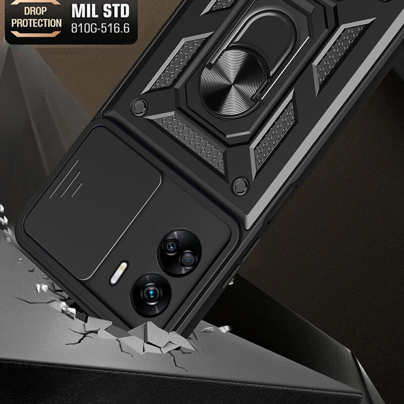 Husa Honor 90 Lite protectie camera Techsuit CamShield Series, negru