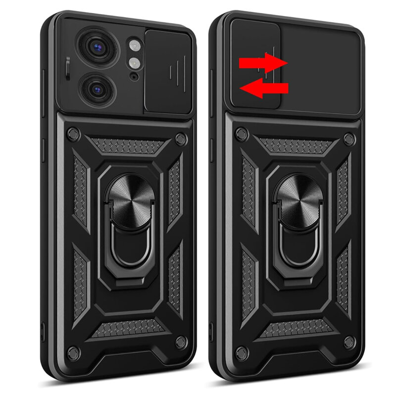 Husa Motorola Edge 40 protectie camera Techsuit CamShield Series, negru