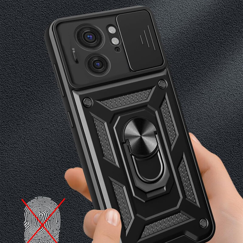 Husa Motorola Edge 40 protectie camera Techsuit CamShield Series, negru