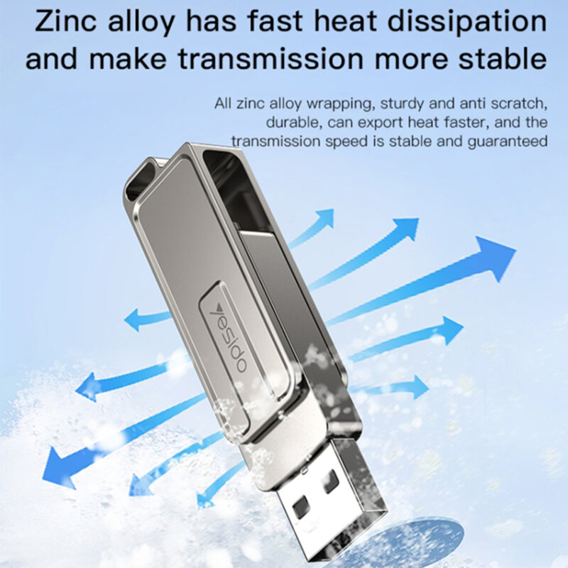 Flash drive, stick memorie USB Yesido FL16, 5Gbps, 265GB