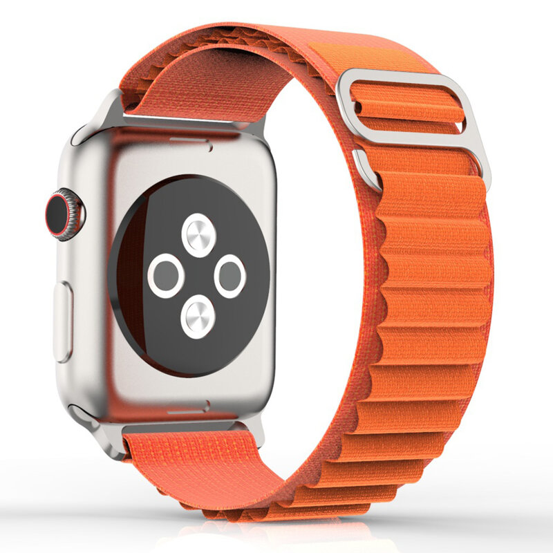 Curea Apple Watch 9 45mm Techsuit, portocaliu, W037