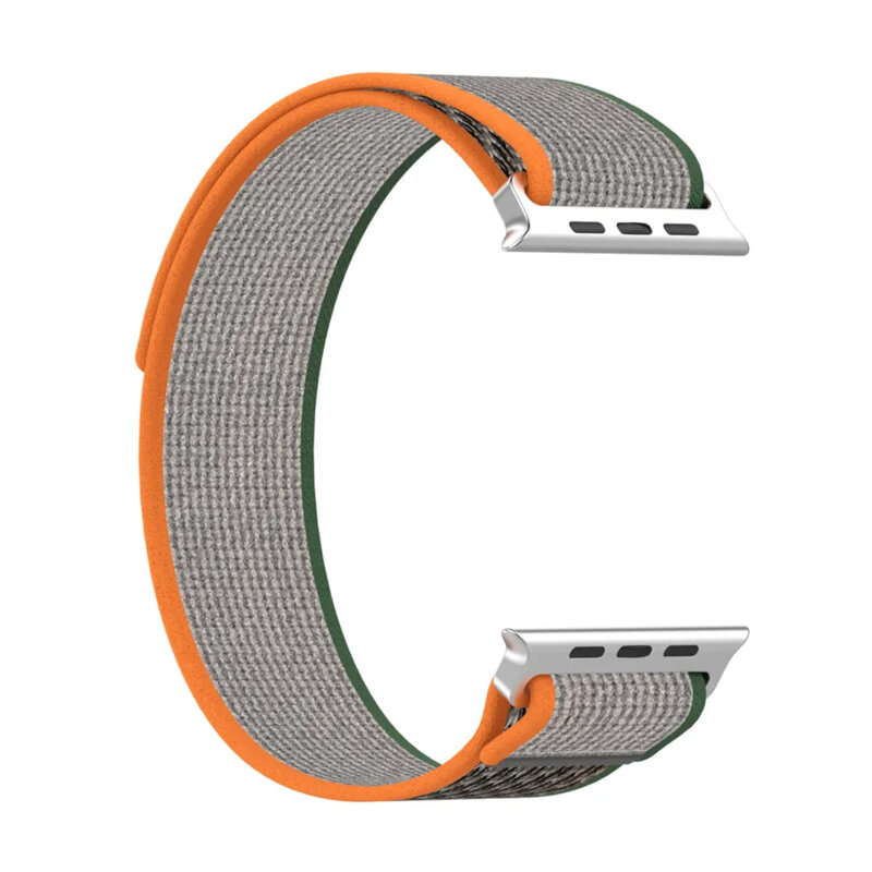 Curea Apple Watch 9 41mm Techsuit, Green / Orange, W039