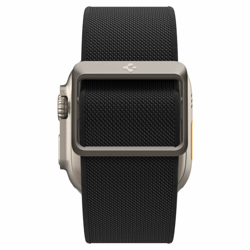 Curea Apple Watch 9 45mm Spigen Fit Lite Ultra, negru