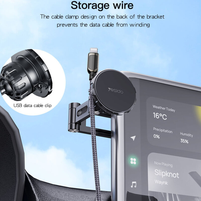 Suport magnetic telefon pentru display auto universal Yesido C155
