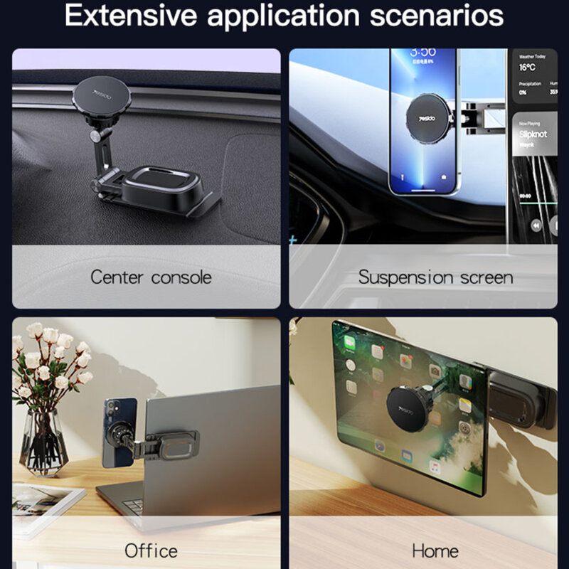 Suport magnetic telefon pentru display auto universal Yesido C155