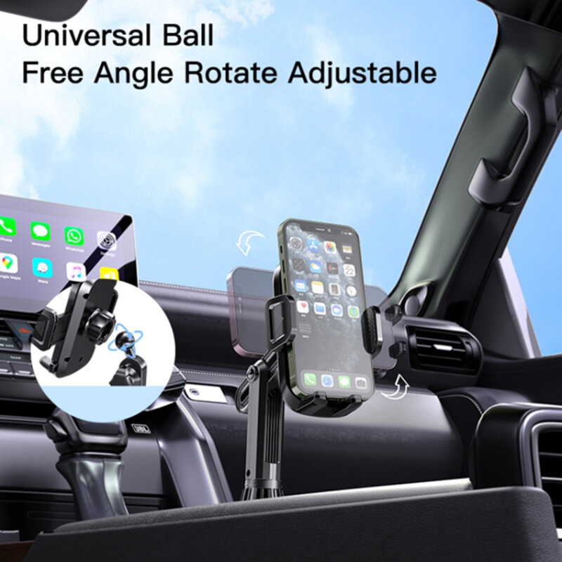 Suport telefon auto pahar pentru masina Yesido C195, negru