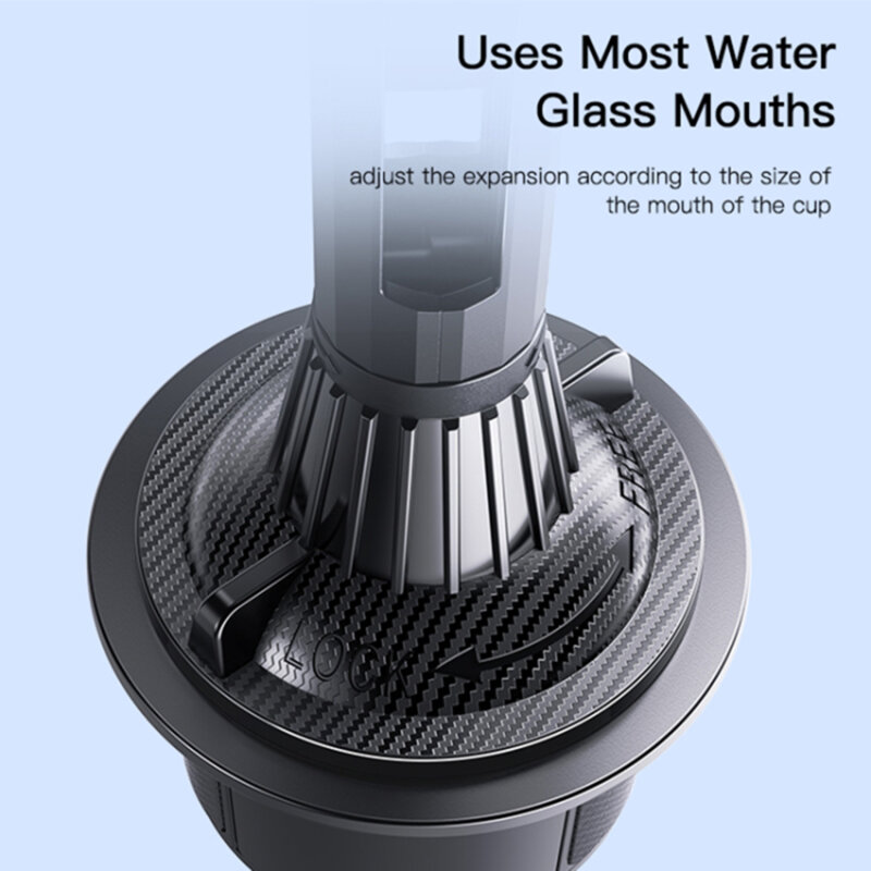 Suport telefon auto pahar pentru masina Yesido C195, negru