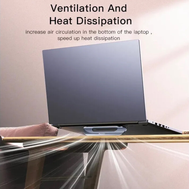 Suport laptop birou, stand notebook Yesido LP03, argintiu