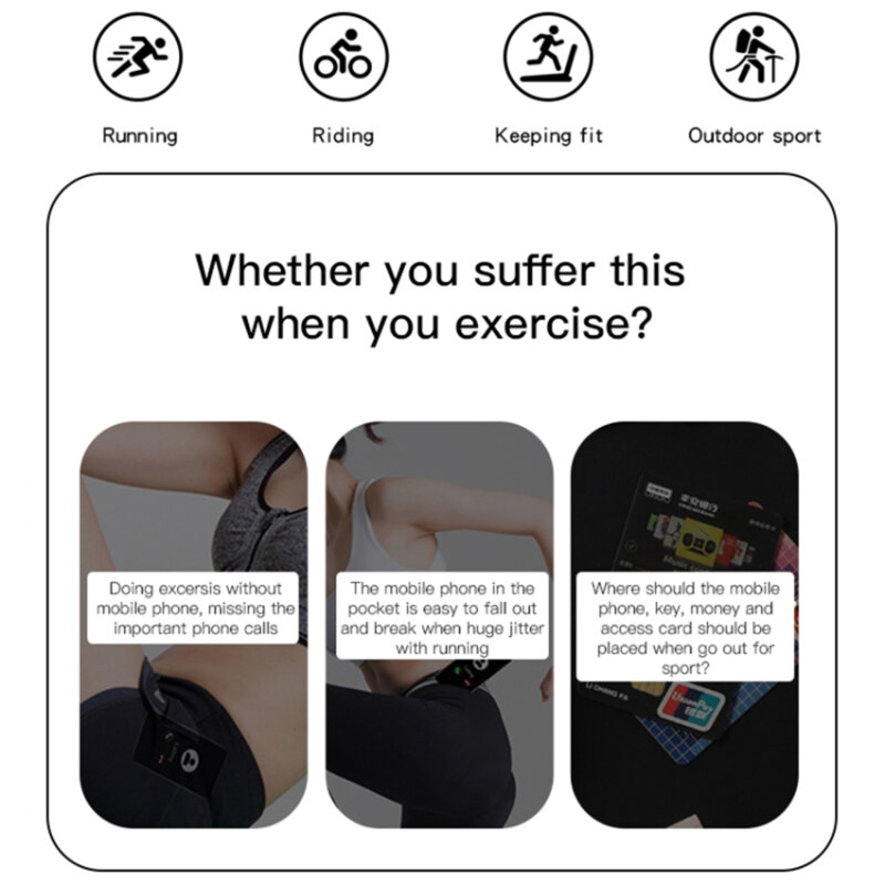 Husa telefon alergare Yesido WB12, max.6.8