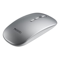 Mouse Wireless pentru laptop, PC, 1600DPI Yesido KB15, argintiu