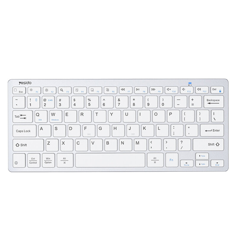 Mini tastatura inteligenta wireless Yesido KB11, alb