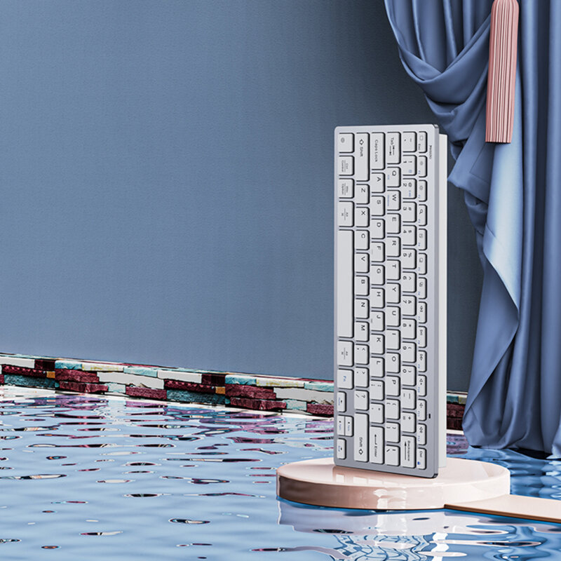 Mini tastatura inteligenta wireless Yesido KB11, alb