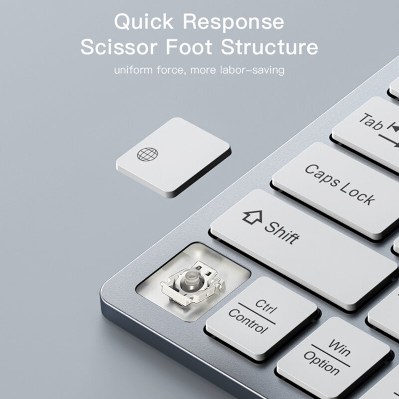 Mini tastatura inteligenta wireless Yesido KB11, alb