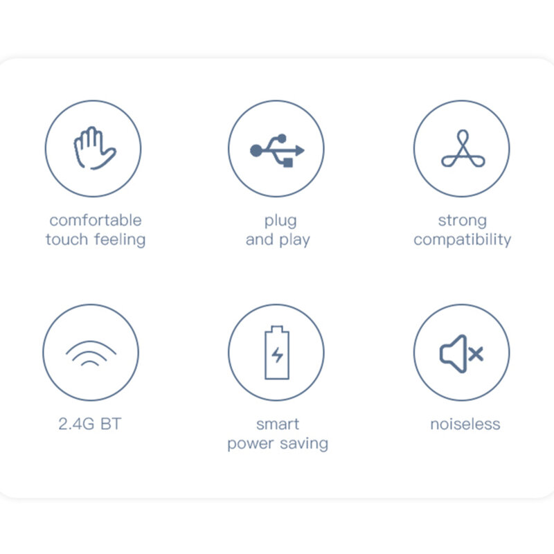 Mini tastatura inteligenta wireless Yesido KB11, alb