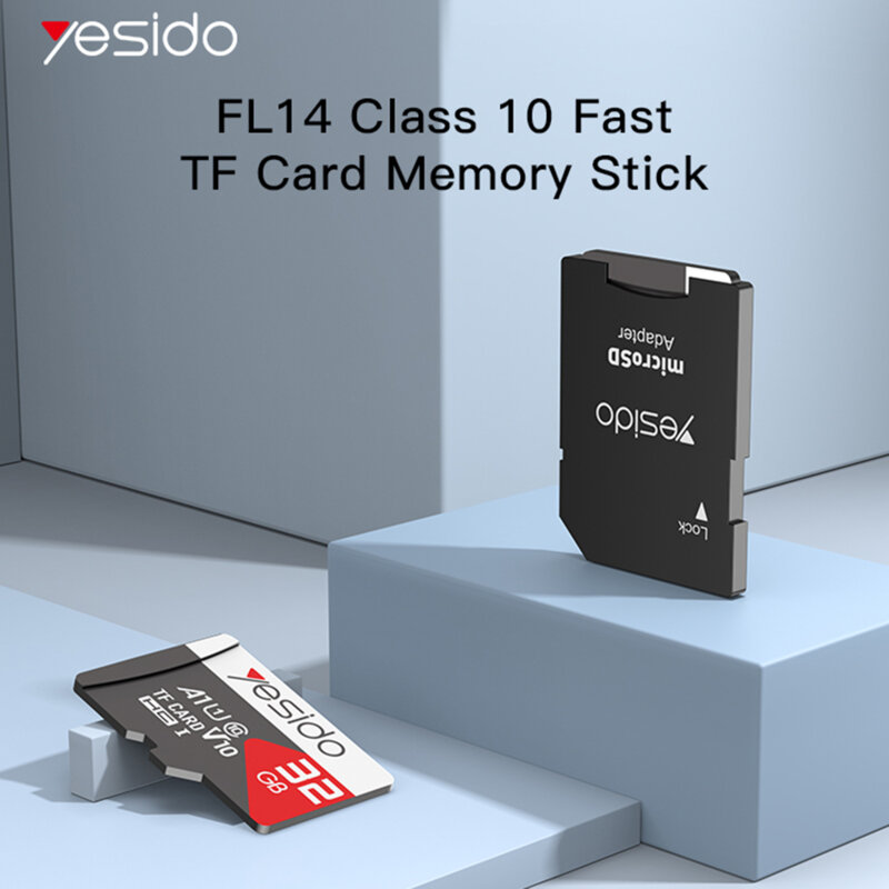 Card de memorie, spatiu de stocare + adaptor Yesido FL14, 256GB