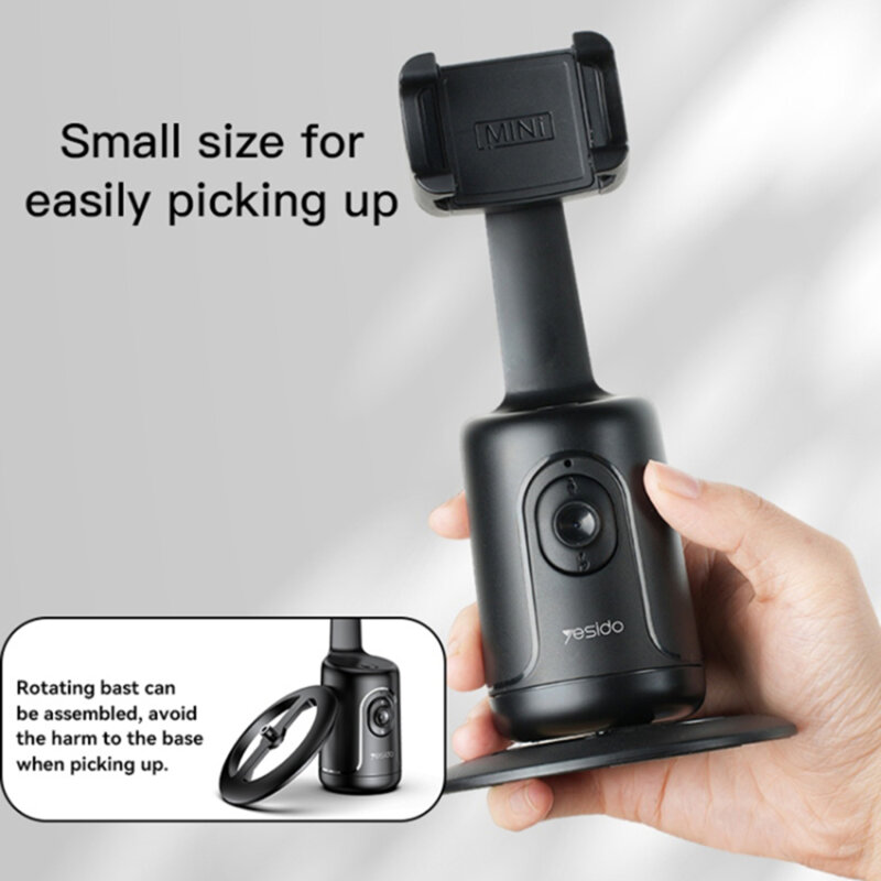 Selfie stick wireless Yesido SF15, rotire 360° negru