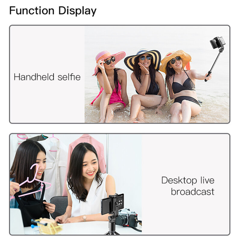 Selfie stick wireless bluetooth cu trepied Yesido SF11, negru
