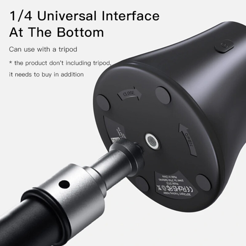 Selfie stick inteligent cu suport Yesido SF10, 360°, negru