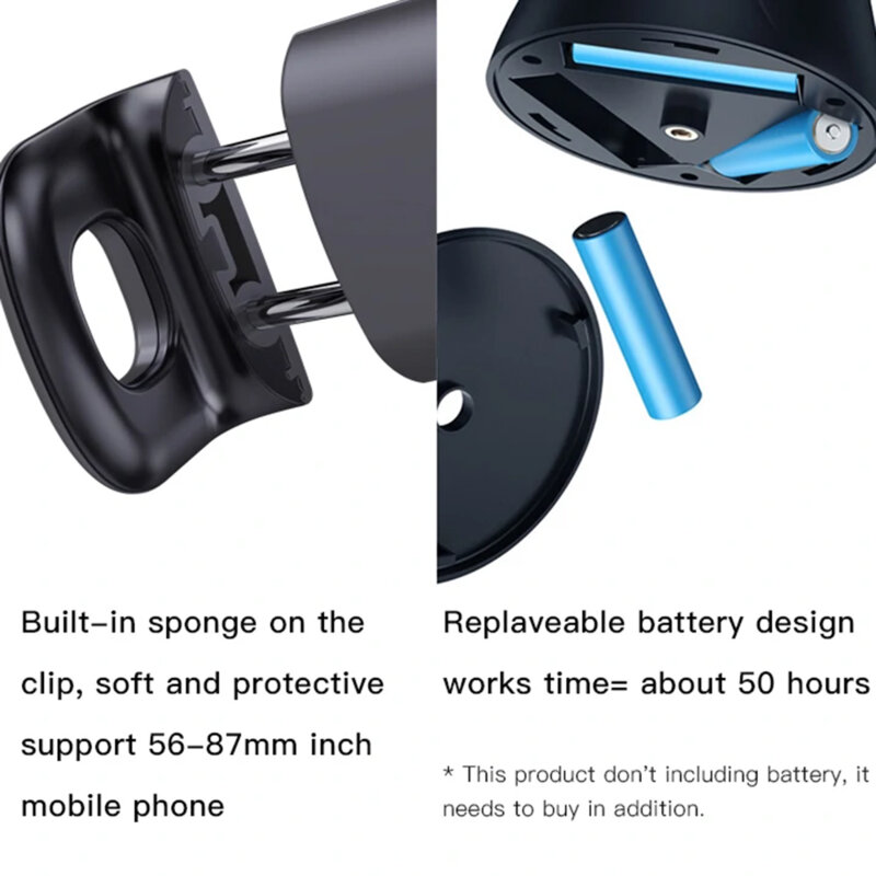 Selfie stick inteligent cu suport Yesido SF10, 360°, negru