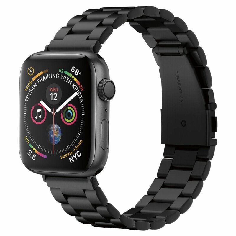 Curea Apple Watch 9 45mm Spigen Modern Fit, negru