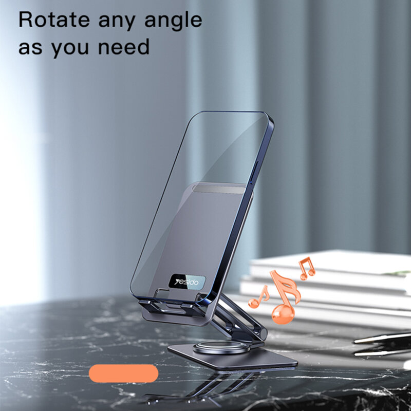 Suport tableta/telefon birou, aluminiu Yesido C184, gri