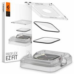 [Pachet 2x] Folie Apple Watch 9 45mm Spigen ProFlex EZ Fit, transparenta