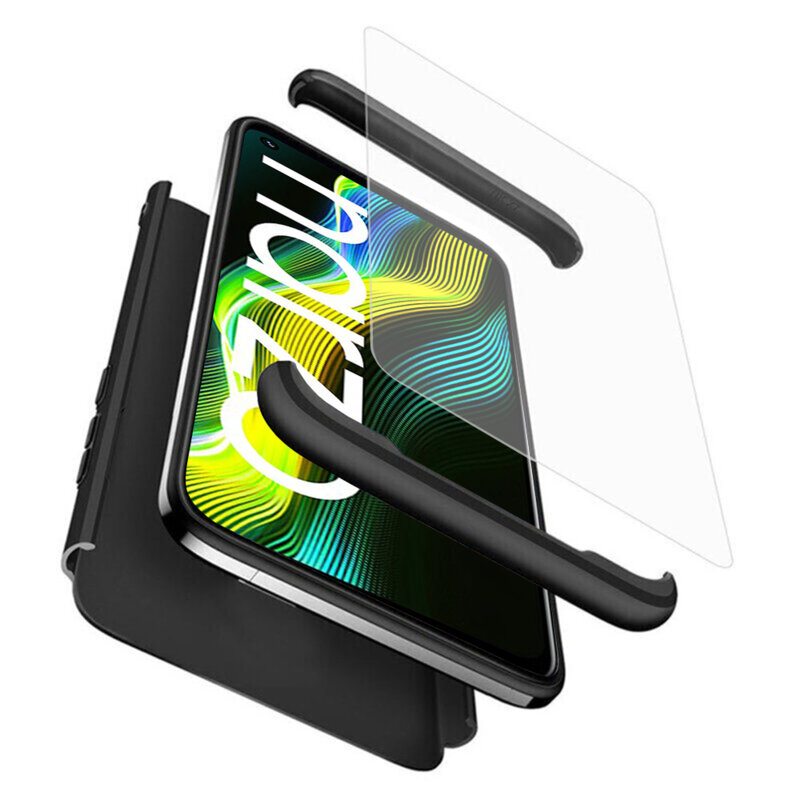 [Pachet 360°] Husa + folie Realme Narzo 50 GKK Original, negru