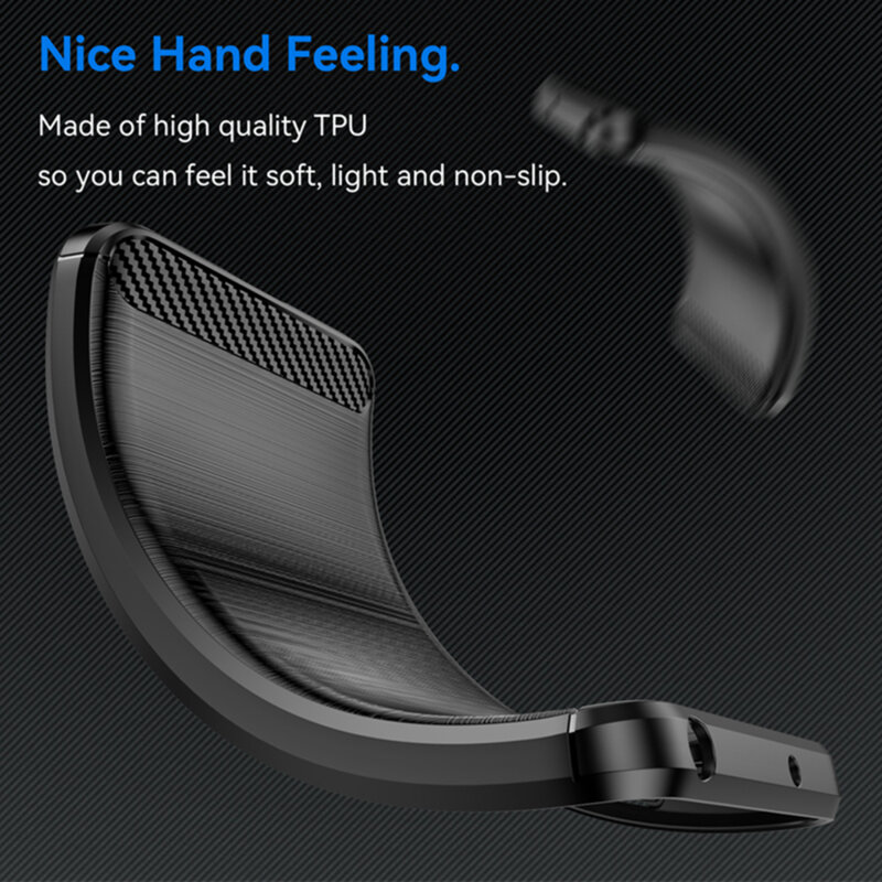 Husa Motorola Edge 40 Neo Techsuit Carbon Silicone, negru