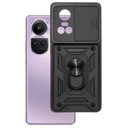 Husa Oppo Reno10 Pro protectie camera Techsuit CamShield Series, negru