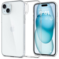Husa iPhone 15 Spigen Air Skin Hybrid, transparenta