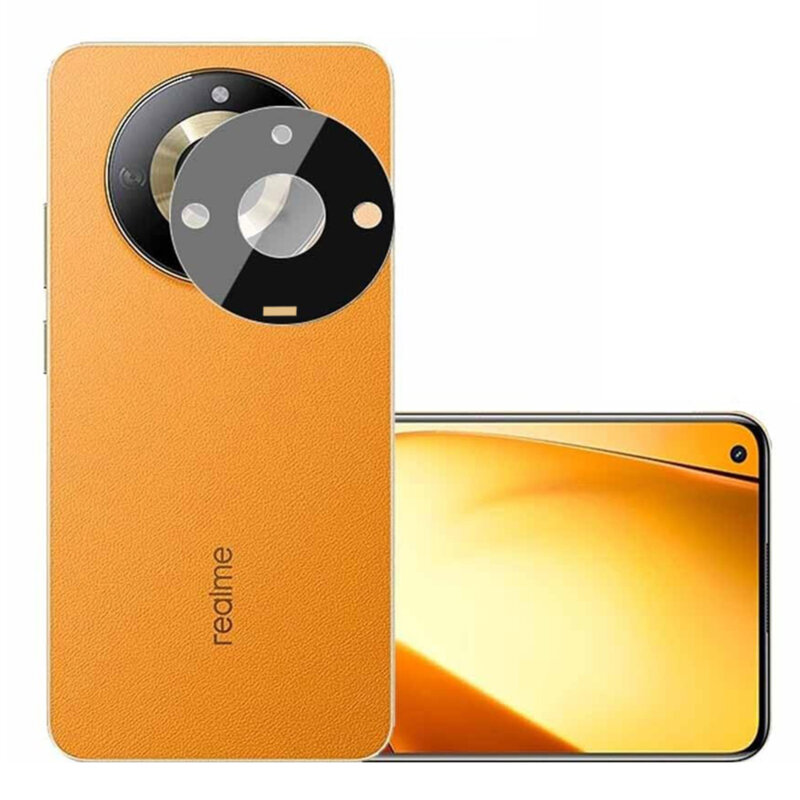 Folie camera Realme 11 Techsuit Full Glass, negru