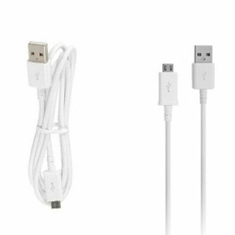 Cablu de date Micro-USB Samsung, 0.8m, alb, bulk, ECB-DU68WE