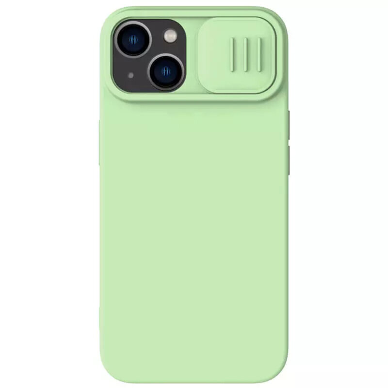Husa iPhone 15 Plus Nillkin CamShield Silky MagSafe, verde