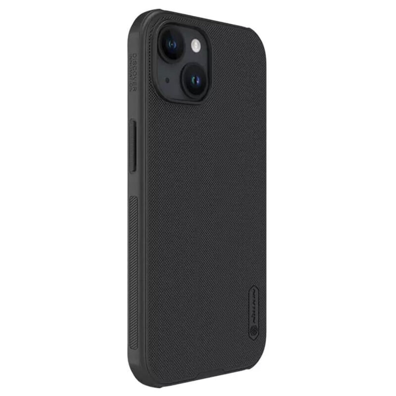 Husa iPhone 15 Plus Nillkin Super Frosted Shield, negru