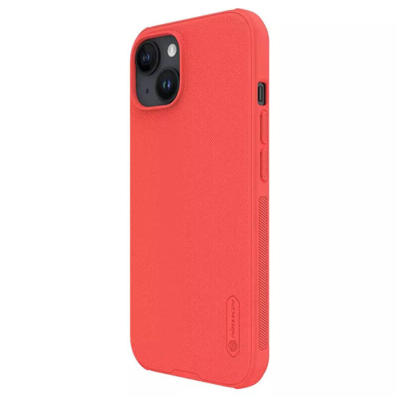 Husa iPhone 15 Plus Nillkin Super Frosted Shield, rosu