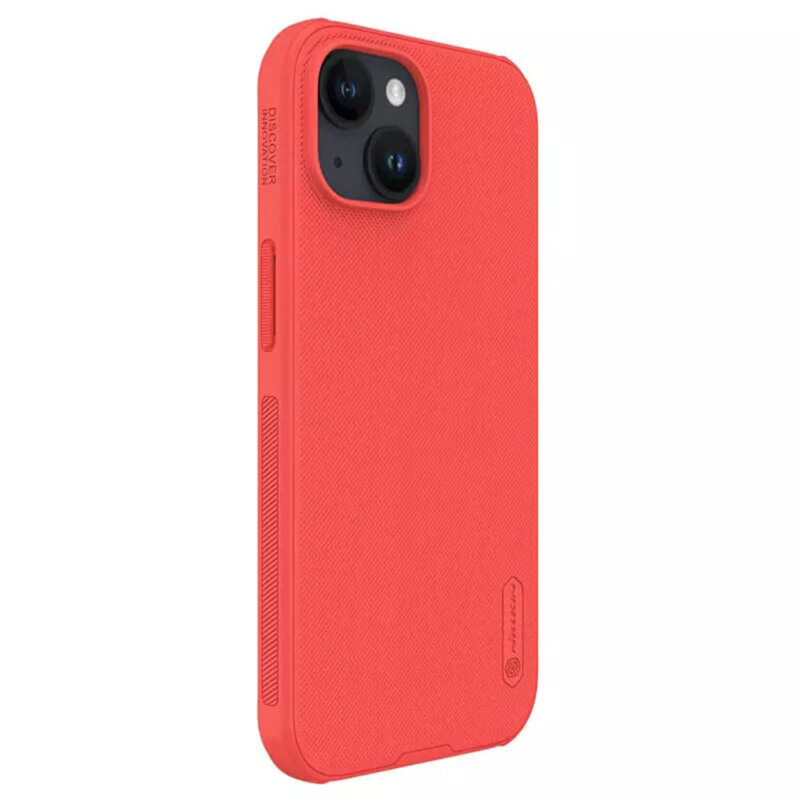 Husa iPhone 15 Plus Nillkin Super Frosted Shield, rosu