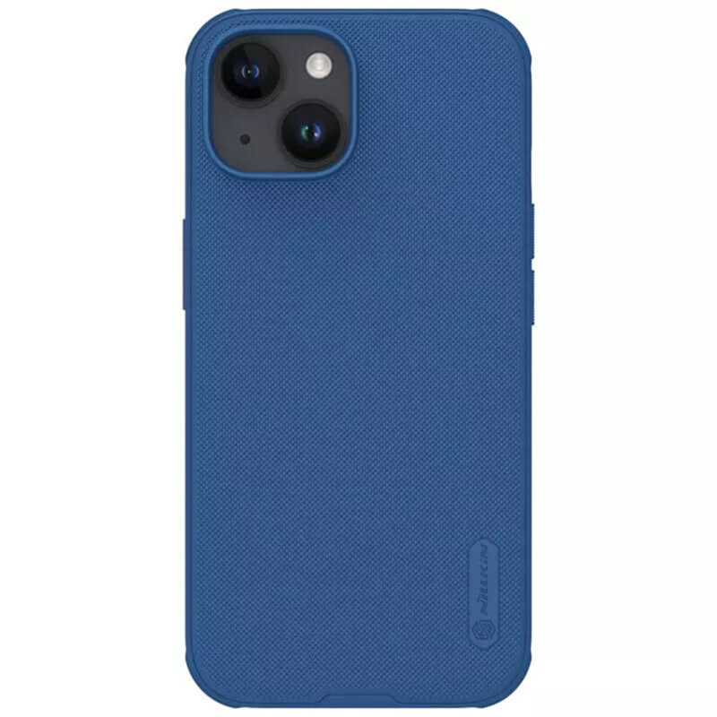 Husa iPhone 15 Plus Nillkin Super Frosted Shield, albastru