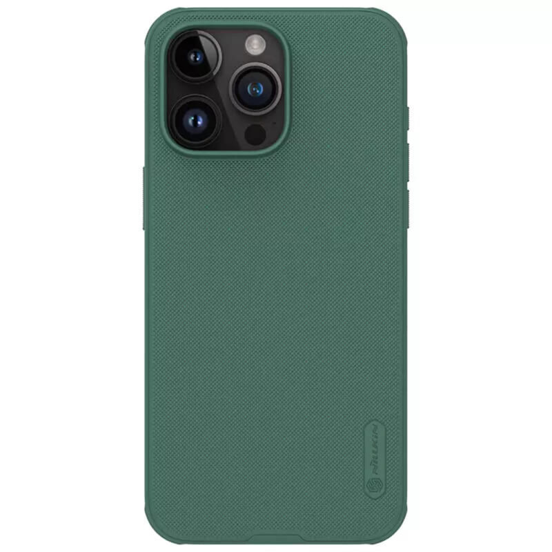 Husa iPhone 15 Pro Max Nillkin Super Frosted Shield Pro, verde