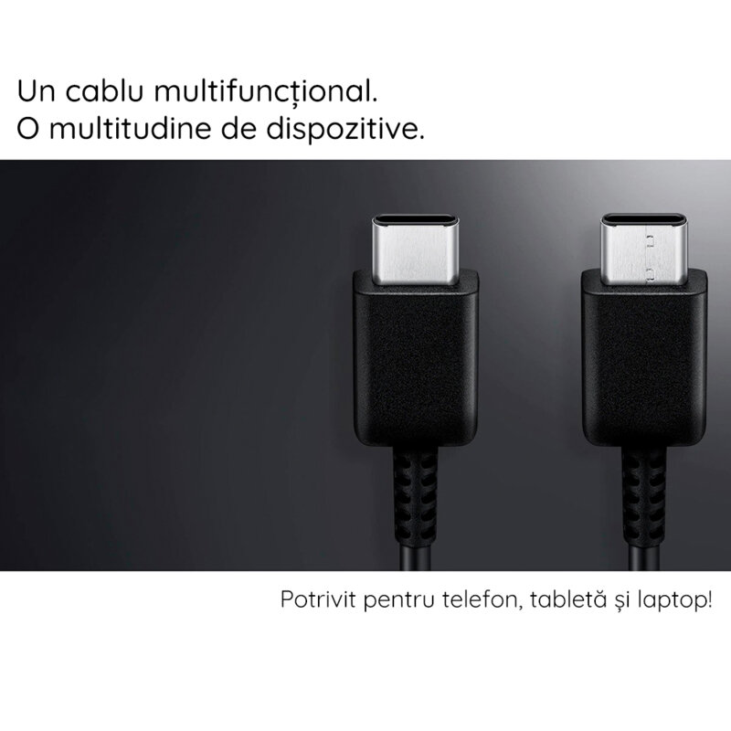 Cablu USB-C Fast Charge Samsung to USB-C, alb, bulk, EP-DX310JWE