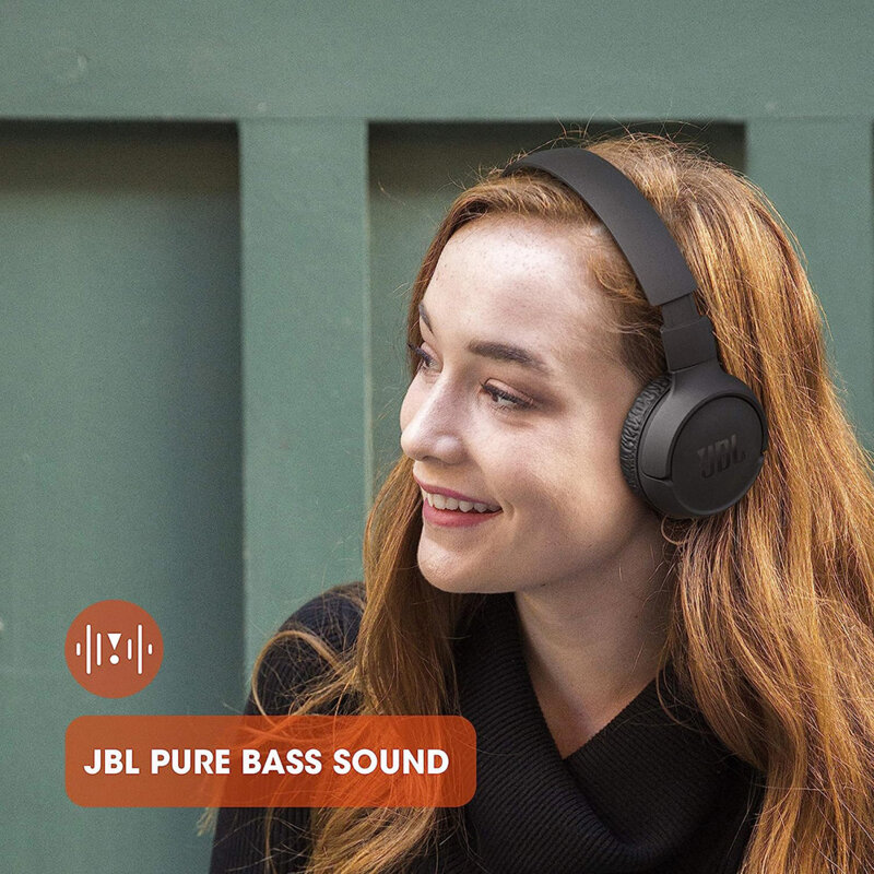 Casti wireless pliabile cu microfon JBL Tune 510, negru