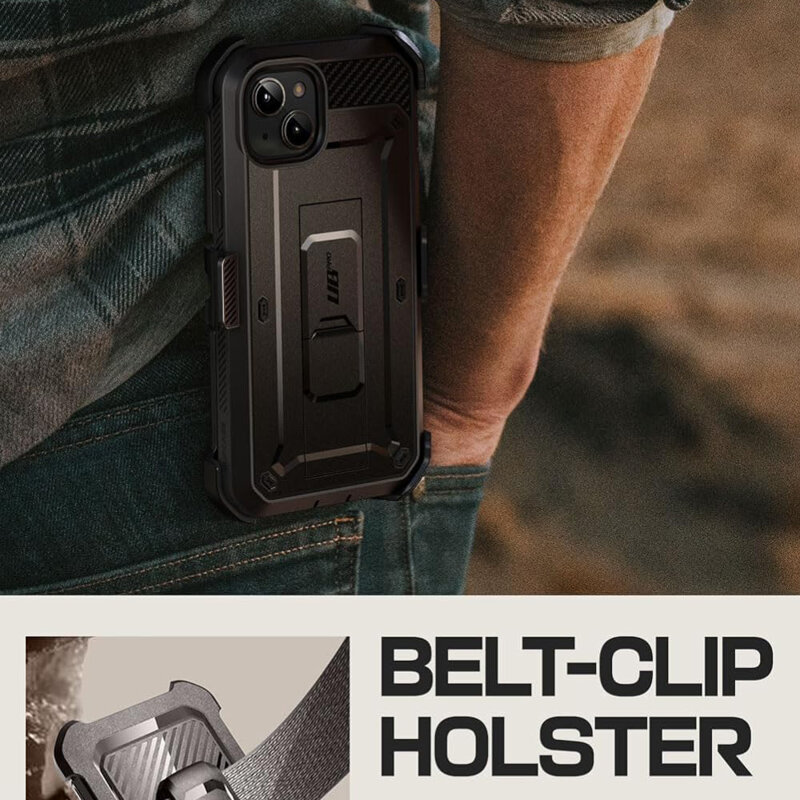 Husa iPhone 15 Plus Supcase Unicorn Beetle Pro, negru