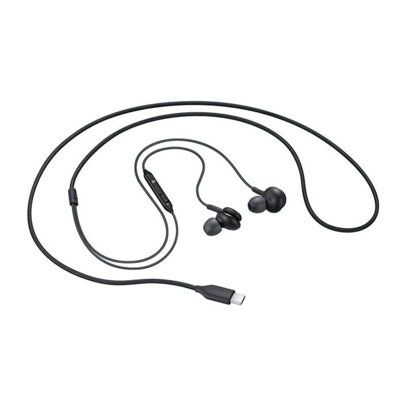 Casti in-ear Samsung AKG, Type-C, microfon, negru, bulk, EO-IC100BBEGEU