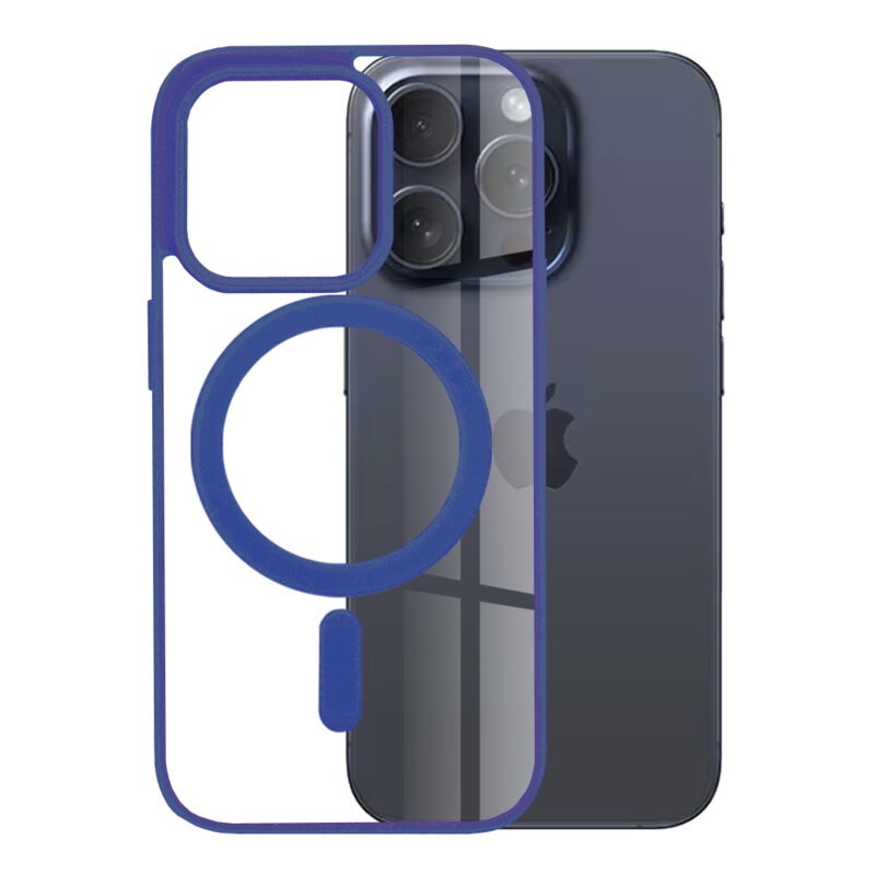 Husa iPhone 15 Pro Techsuit MagSafe, albastru