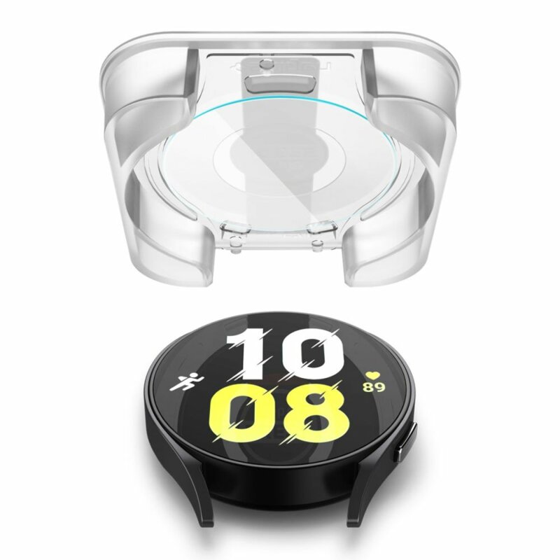 [Pachet 2x] Folie Samsung Galaxy Watch6 44mm Spigen Glas.tR EZ Fit, transparenta