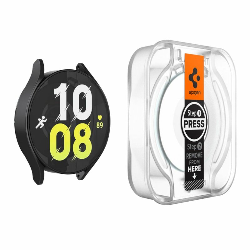 [Pachet 2x] Folie Samsung Galaxy Watch6 44mm Spigen Glas.tR EZ Fit, transparenta