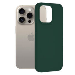 Husa iPhone 15 Pro Max Techsuit Soft Edge Silicone, verde