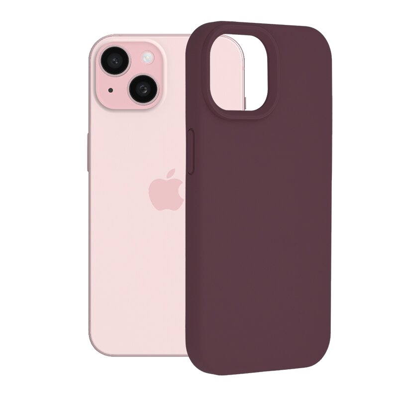 Husa iPhone 15 Techsuit Soft Edge Silicone, violet