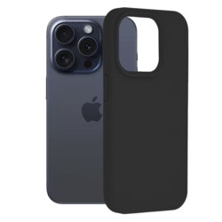 Husa iPhone 15 Pro Techsuit Soft Edge Silicone, negru